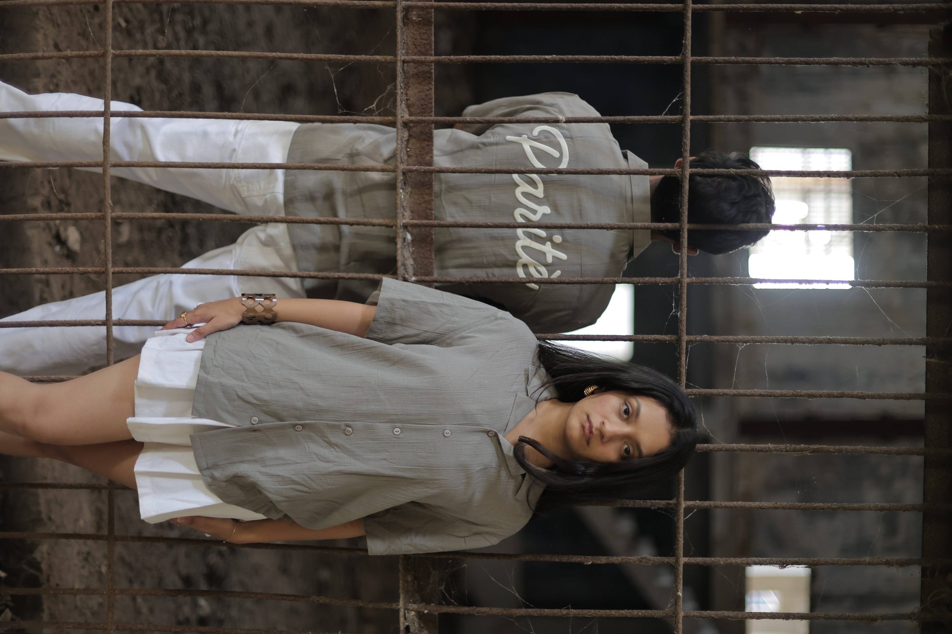 Olive Green Crushed Linen Shirt - Parite Clothing